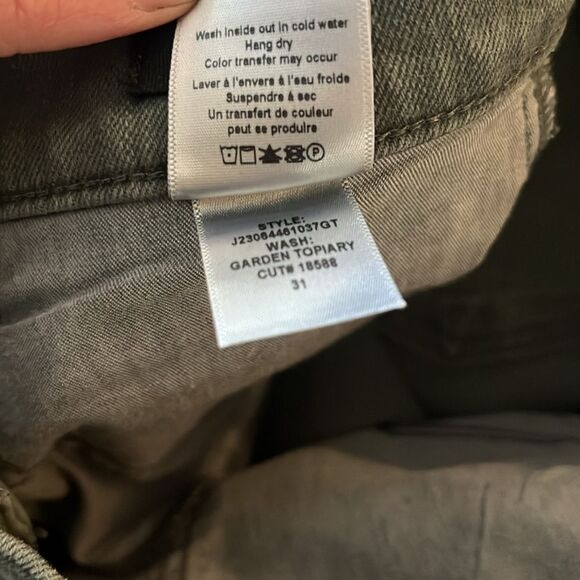 Veronica Beard Carson Ankle Flare High Rise, Green Garden Topiary, size 31 - Picture 9 of 11